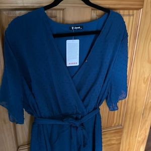 Blue cocktail dress